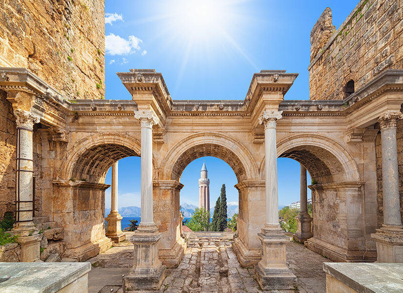 Antalya Kaleiçi, Hadrian'S Gate, Three Gates